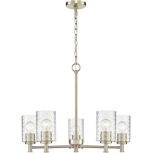 Ashli 5 Light 25 inch Modern Gold Chandelier Ceiling Light